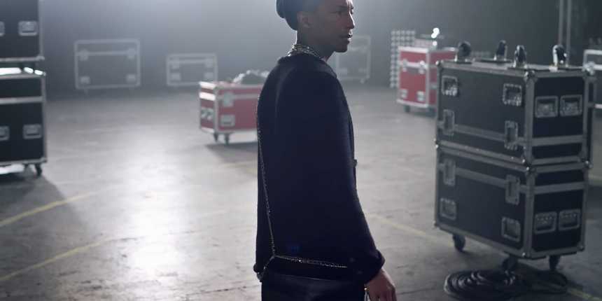  Pharrell Williams Stars in Chanel Gabrielle Handbag Campaign Video